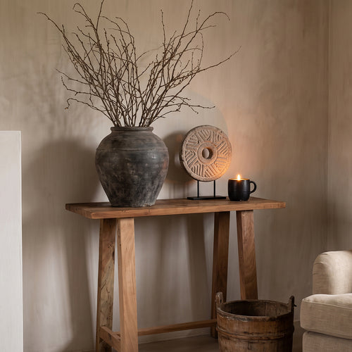 Raw materials bijzettafel Farmwood - FSC gerecycled hout - 85x43x80 cm