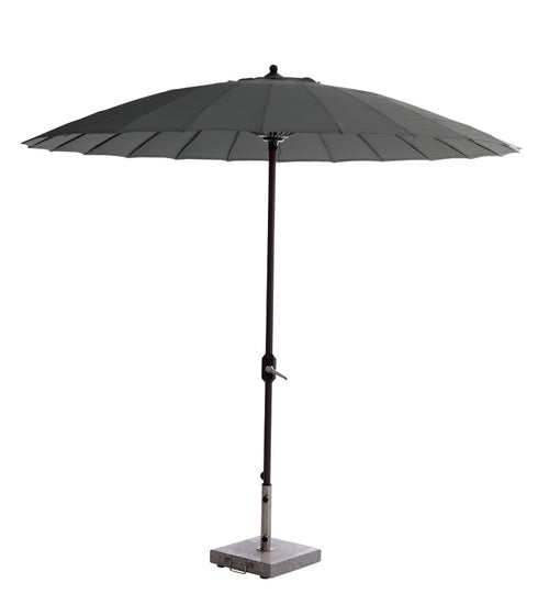Manilla parasol - Ø250 cm - carbon black - donker grijs