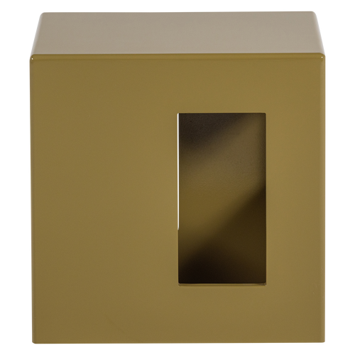 vtwonen bijzettafel vierkant Modern - MDF/Hout - Hoogglans Honinggeel - 40x40x40