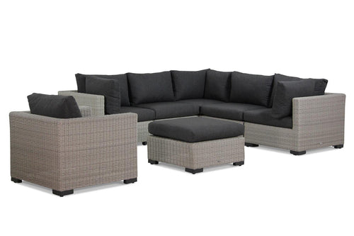 MaximaVida loungeset beschermhoes London 300 x 250  x 90 cm zwart - zware uitvoering - vtwonen shop