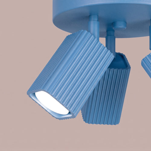 Sollux Lighting Plafondlamp RAYO 3P azuurblauw - 20x20x18cm