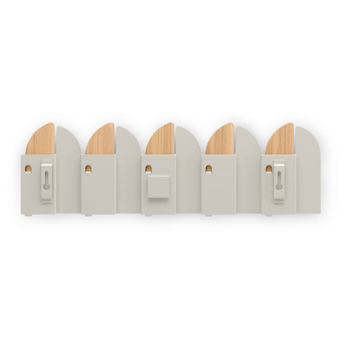 Umbra wandhaak Saloon - 43 x 2 x 14 cm - naturel/zand