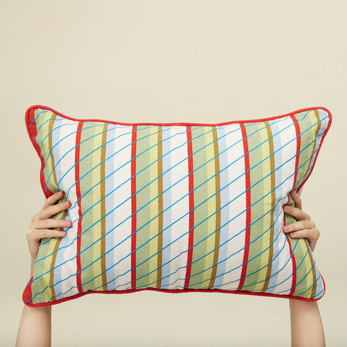 Hübsch kussen Kiwi - katoen - 40x60cm - vtwonen shop