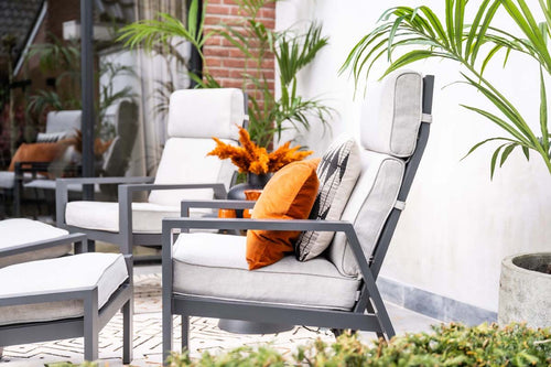 Max verstelbare fauteuil incl.voetenbank -  c. black - sand - vtwonen shop