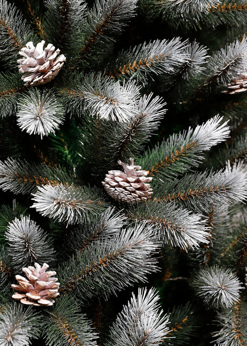 Black Box Trees Pittsfield Kunstkerstboom met LED Verlichting - H215 x Ø117 cm - Groen Frosted