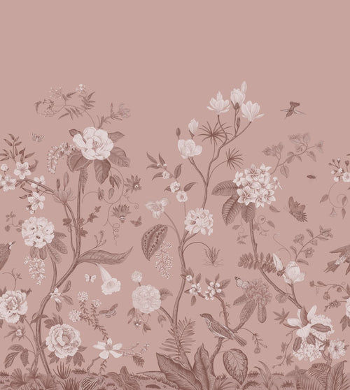 ESTAhome fotobehang bloemen roze - 2.5 x 2.79 m - 159690