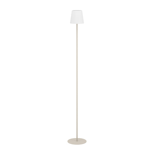 EGLO vloerlamp Fiorana - e14 - hoogte 140,5 cm - zandkleur/wit