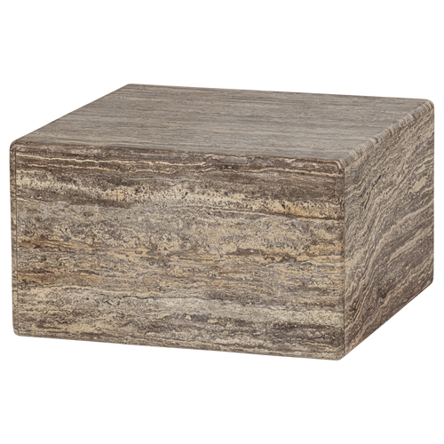WOOOD salontafel Vexa - Marmer - Lichtbruin - 35x60x60