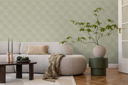 ESTAhome behang 3D-motief groen - 50 x 900 cm - 131105