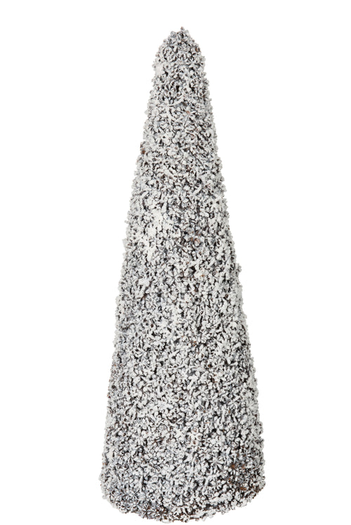 J-Line decoratie Kegel - polyester - bruin - large - vtwonen shop