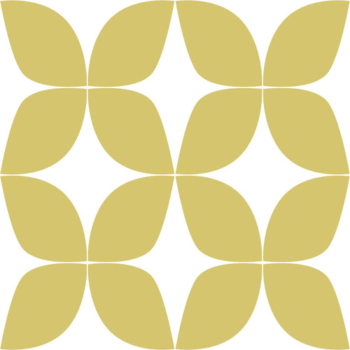 ESTAhome behang grafisch motief okergeel en wit - 53 cm x 10.05 m - 139098 - vtwonen shop