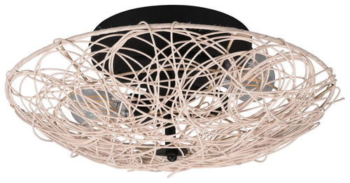 Trio Leuchten plafondlamp Lovis - 2 lichts - 40  x 14   cm - zwart beige - vtwonen shop