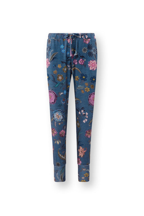 Pip Studio - Bobien Pyjama Broek Dames - Coco Flower - Blauw - XS - vtwonen shop