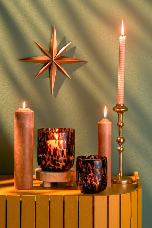 Mica Decorations Canto Kandelaar - H30 x Ø9 cm - Aluminium - Goud - vtwonen shop