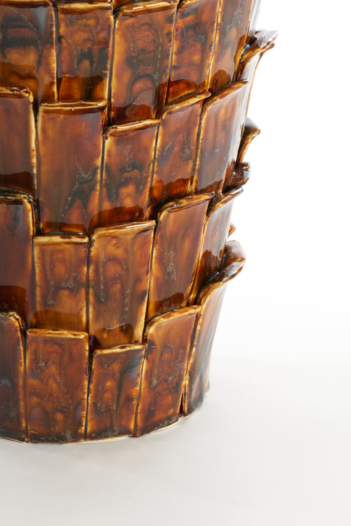 Light & Living vaas BANYA - 27.5x27x34cm - bruin