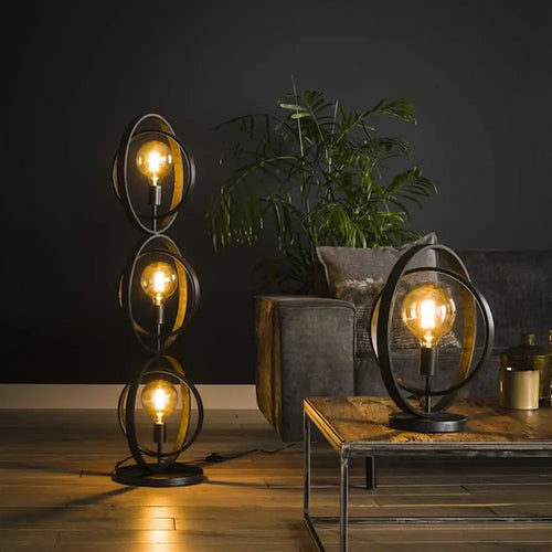 Ylumen vloerlamp Turn - 3 lichts - 40  x 124   cm - zwart - vtwonen shop