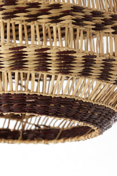 Light & Living hanglamp SOLUNA - bruin - Ø56x55cm