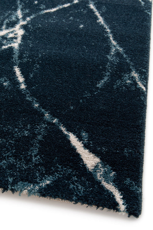 AFK Living vloerkleed Marble - zeer zacht - blauw - 160 x 230 cm