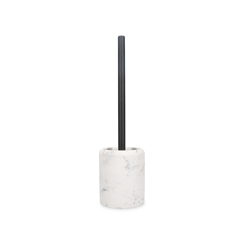 S|P Collection - Toiletborstel 9,5xH37cm met houder marble white Suds