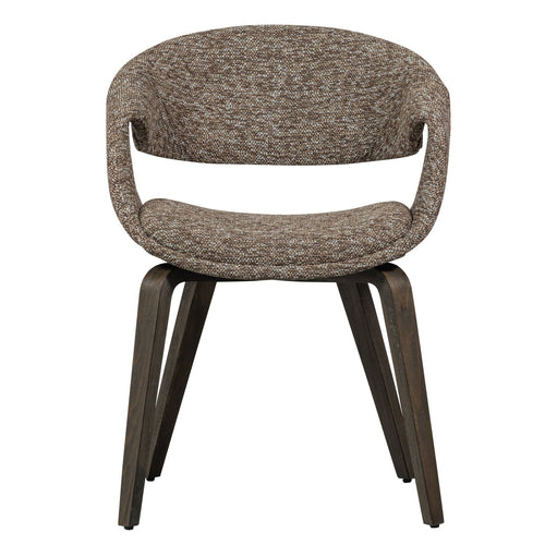 WOOOD eetkamerstoelen Yossi Houten Bruine Poot - Bruin - Set van 6 - vtwonen shop