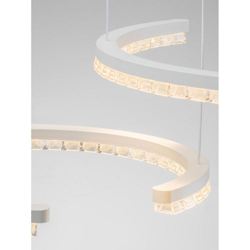 Nova Luce GREAMY Geïntegreerde LED-hanglamp voor plafond, zandwit, Triac dimbaar, 49W, 3668lm, 3000K