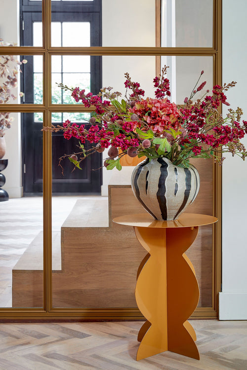 Mica Decorations Rafi Bijzettafel - H50 x Ø40 cm - IJzer - Bruin - vtwonen shop