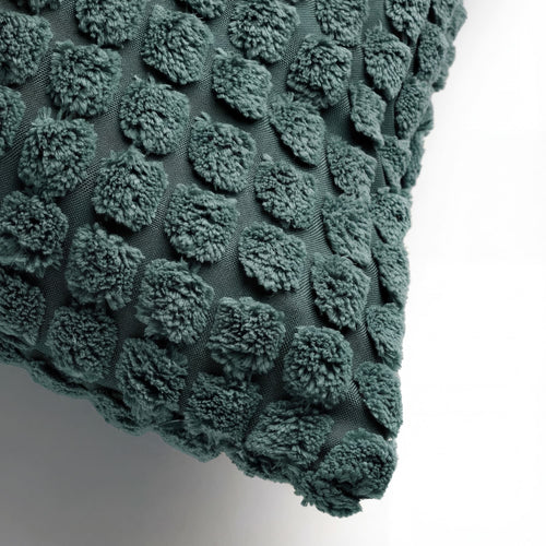 ROME - kussenhoes 45x45 cm - effen kleur - 3D-structuur - Sagebrush Green - groen