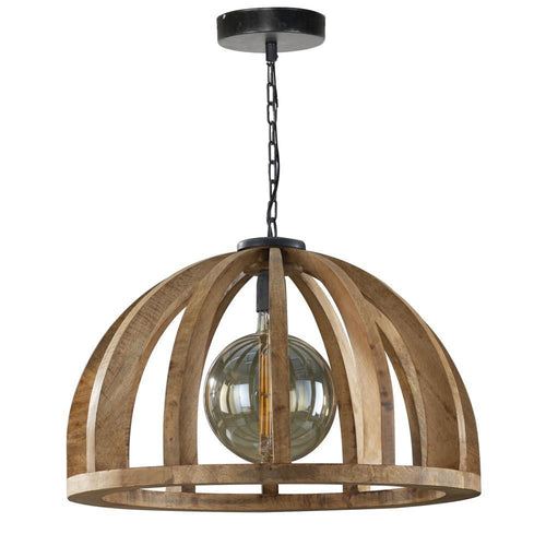 Giga Meubel Hanglamp - Naturel Hout - 1-Lichts - Ø60x150cm - vtwonen shop
