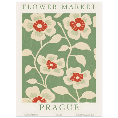 Artfulprints  Flower market - Prague I   poster 30x40 cm - vtwonen shop