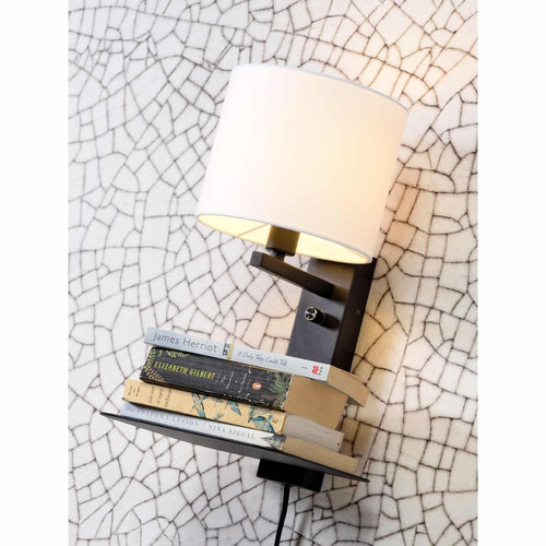 it's about RoMi wandlamp Florence - bruin - 24x22x42cm - vtwonen shop