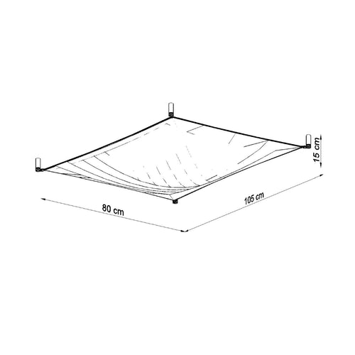 Sollux Lighting Plafondlamp LUNA 1 wit - 105x80x15cm