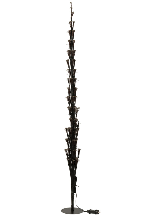 J-Line decoratie Boom Multicolor - ijzer - zwart - extra large - LED lichtjes - vtwonen shop