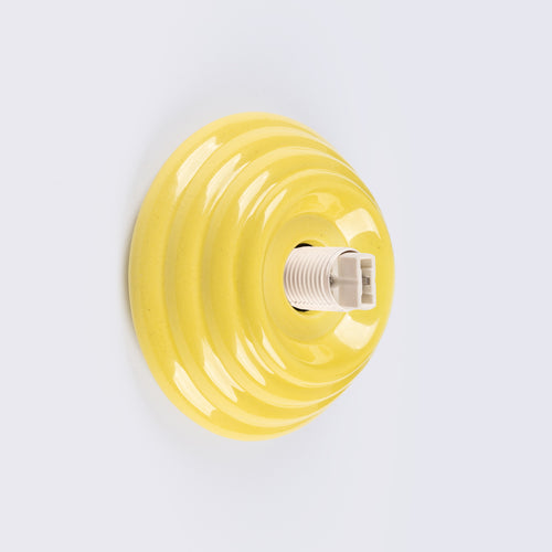 Sollux Lighting Wandlamp ZORI geel IP44 - 12x16x12cm