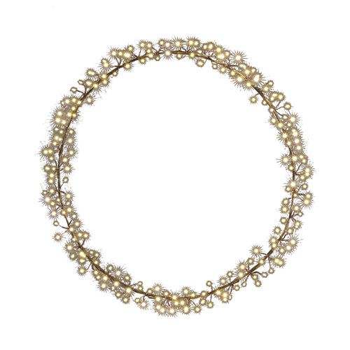 Luca Lighting Lichtkrans met Warm Witte LED Verlichting - Ø50 cm - Zwart - vtwonen shop