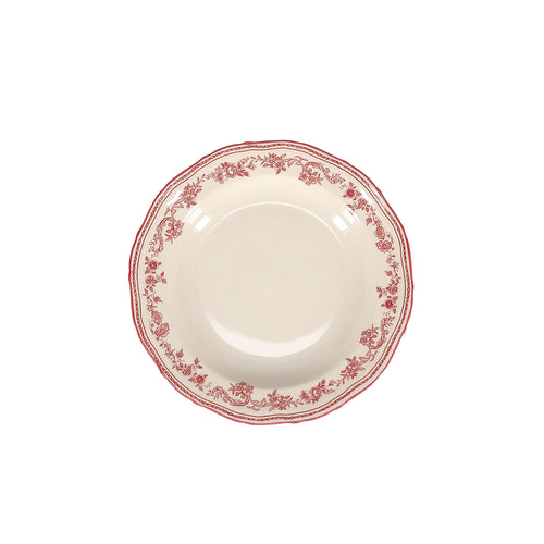 S|P Collection - Diep bord 23/17xH4cm burgundy Cyril - Set van 4