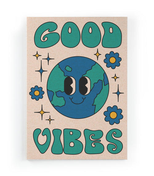 Canvas 60x40 Afdruk Goede Vibraties