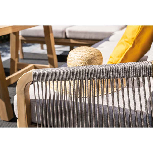 Garden Impressions lounge dining set Alora grey sand - 5-delig links