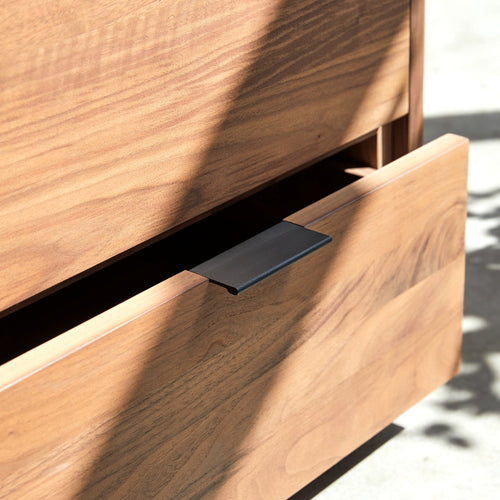 Tikamoon Massief notenhouten dressoir 200 cm - Bruin - vtwonen shop