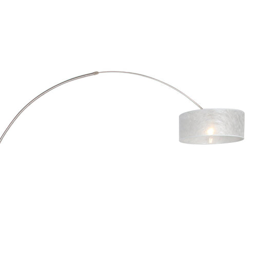 Steinhauer vloerlamp Sparkled - 1 lichts - 190x 230 cm - mat chroom zilver