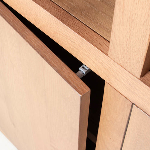 DÉJA Living Wandkast Liam Bruin Hout - 160x46x220cm - vtwonen shop