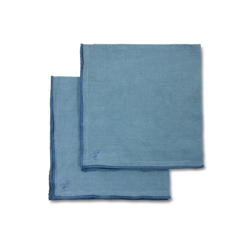 HKLIVING Ease servetten – set van 2 – mist blue – 50x50cm