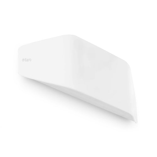 Faro Future - 1 Lichts Wandlamp Buiten Wit IP44, E27