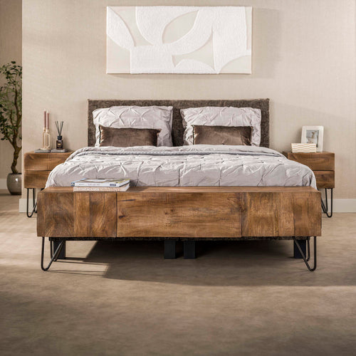 Giga Living Nachtkastje Ocean - Zand Hout - 35x40x56cm