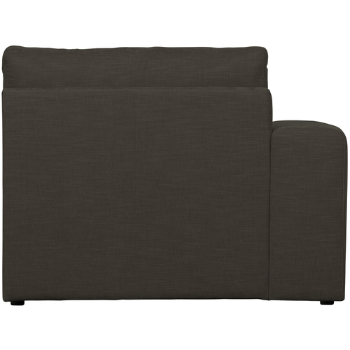 vtwonen 1-zits bank element met arm links Family - Polyester - Antraciet - 85x115x98