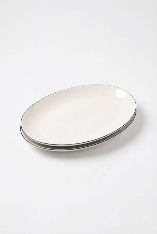vtwonen - borden - wit - 25.5cm - set van 2