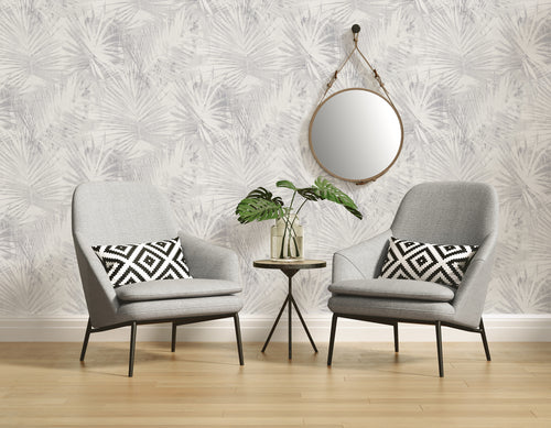 Livingwalls behang jungle-motief grijs en beige - 53 cm x 10.05 m - AS-363851 - vtwonen shop