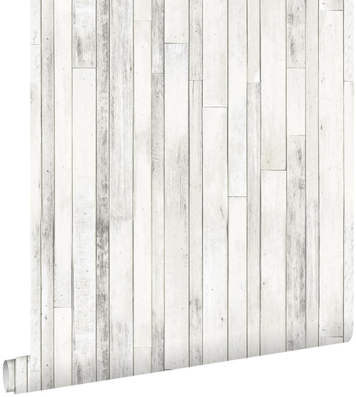 ESTAhome behang sloophout grijs wit - 53 cm x 10.05 m - 138816