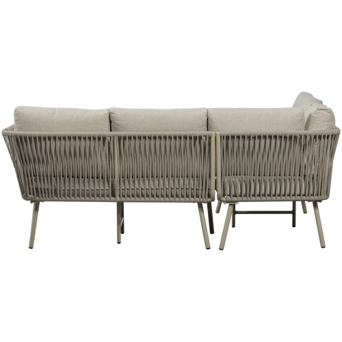 WOOOD  loungeset claunk - Metaal - Zand/Taupe - 69x180x180