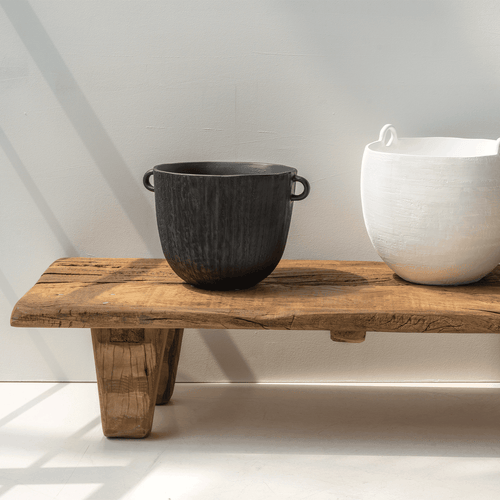 Urban Nature Culture decoratieve pot Confit Black Black - Ø 23x30x20cm - vtwonen shop