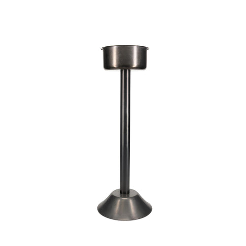 Bonbistro - Champagnekoeler staander 19,5xH62,5cm antique zwart Bar